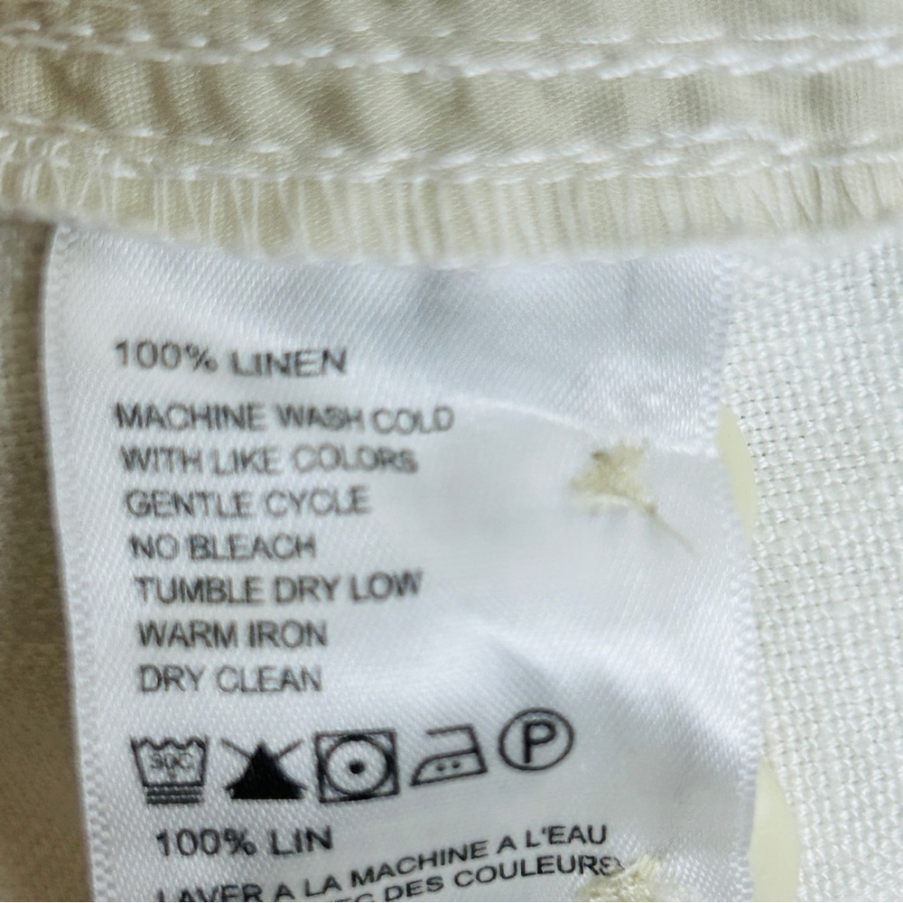 Tommy Bahama Women's 100% Linen Relaxed Off White Slacks Size XXXL - Picture 6 of 11